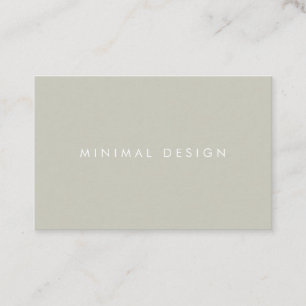 Tarjeta visita Minimal Grey & White BusinessCard Business Card