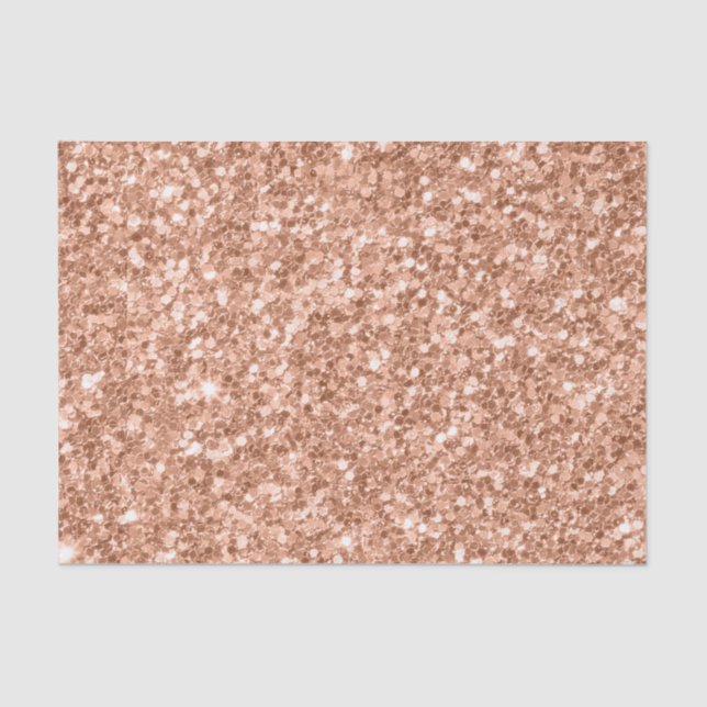 Tarnished Gold Glitter Texture Print Tissue Paper (Front)