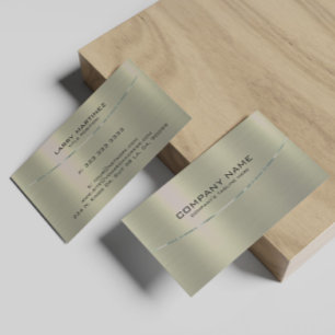 Tarnished Gold Metallic Background Business Card