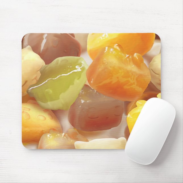 Taro Ball Delight: Iron T Taiwanese Dessert Mouse Pad (With Mouse)