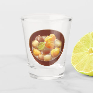 Taro Ball Delight Taiwanese Dessert Shot Glass