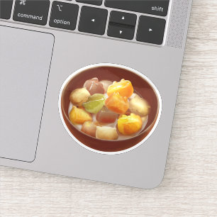 Taro Ball Dessert Illustration