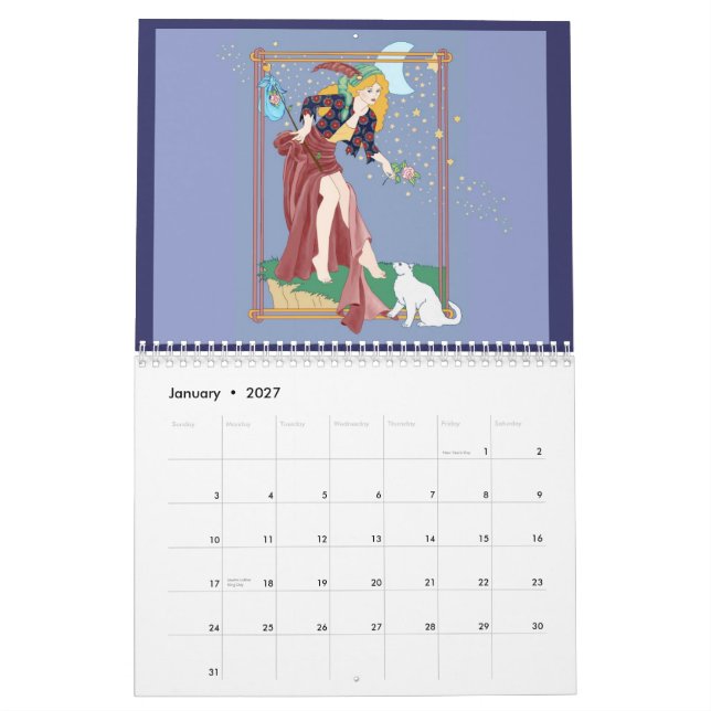 Tarot and other Imaginings Calendar (Jan 2027)