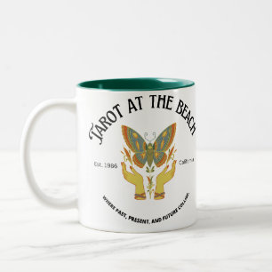 Tarot at the beach Halloween  Two-Tone Coffee Mug