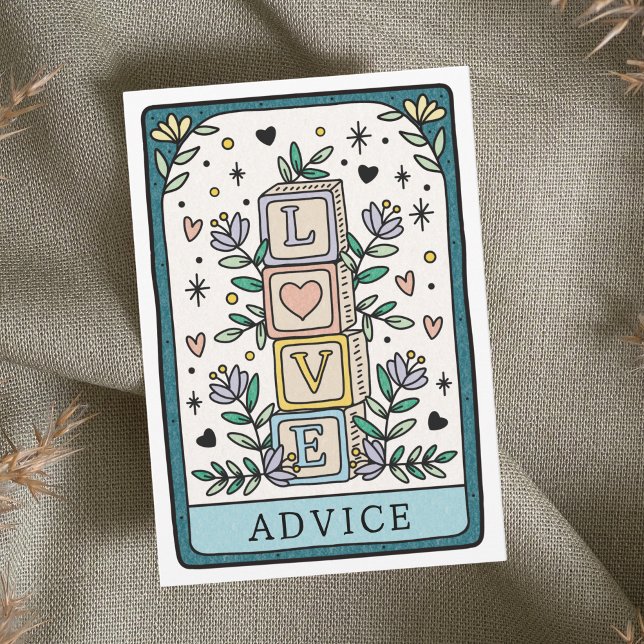 Tarot Baby Shower Advice and Wishes Activity Card (Creator Uploaded)