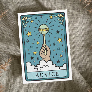 Tarot Baby Shower Advice and Wishes Activity Card
