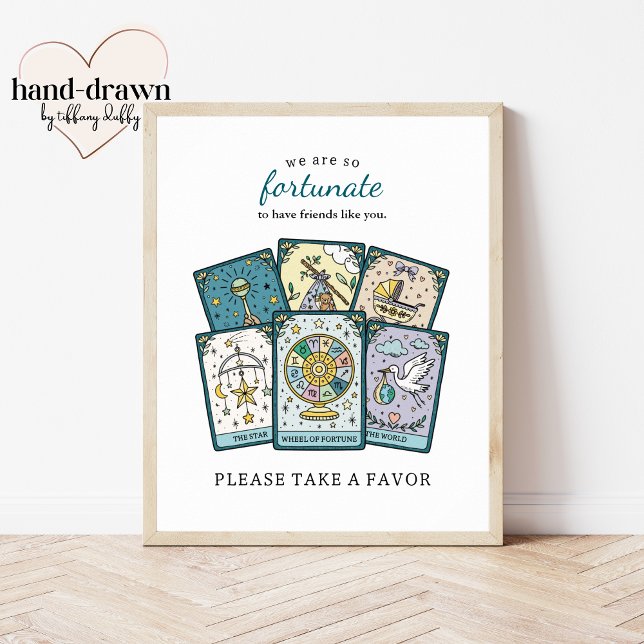 Tarot Baby Shower Party Favour Frameable Table Sig Poster (Creator Uploaded)