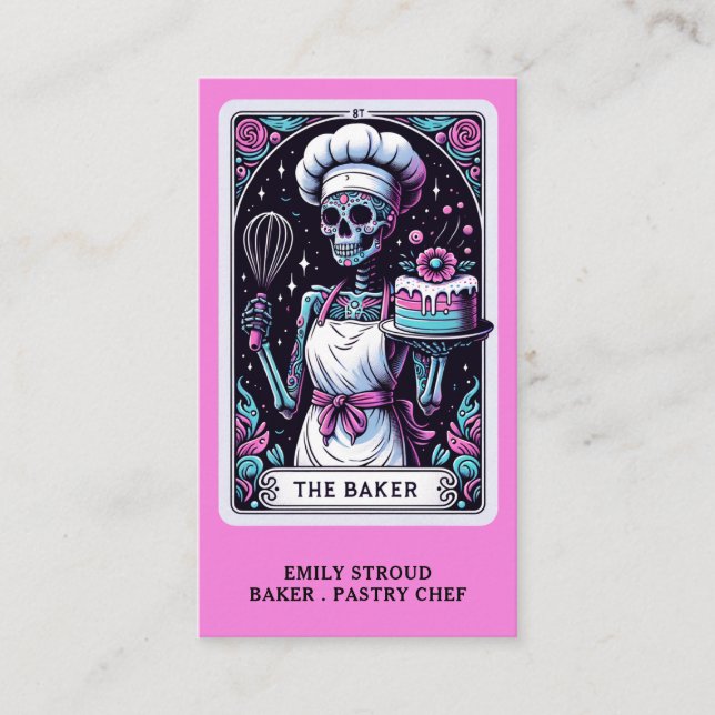 Tarot Baker Business Card (Front)