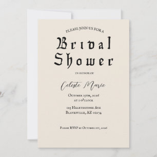 Tarot Bridal Shower Invitation