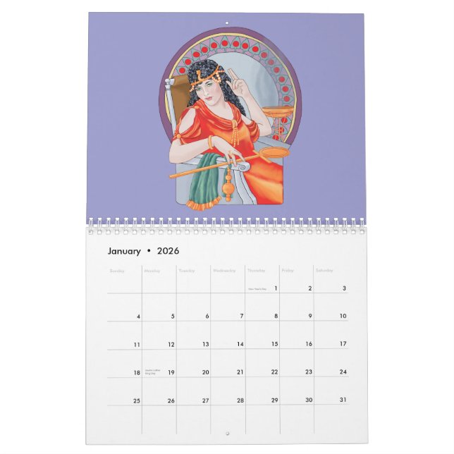 Tarot Calendar (Jan 2026)