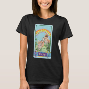 Tarot Card 10 of cups And Dog Cosmic Dogs T-Shirt