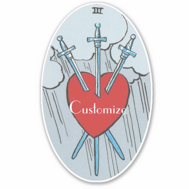 Tarot Card 3 Swords Thunder_Cove (Front)