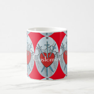 Tarot Card 3 Swords Thunder_Cove Coffee Mug