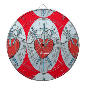 Tarot Card 3 Swords Thunder_Cove Dartboard