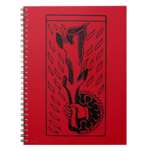 Tarot Card: Ace Of Rods Notebook