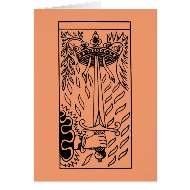 Tarot Card: Ace Of Swords (Front)