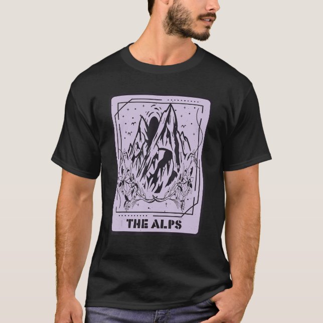 Tarot Card Alps Mystical Cards  Edelweiss Mountain T-Shirt (Front)