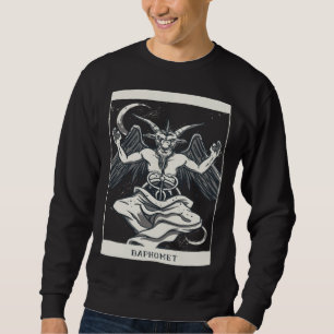 Tarot Card Baphomet Satan Occult Gothic Goth Occul Sweatshirt