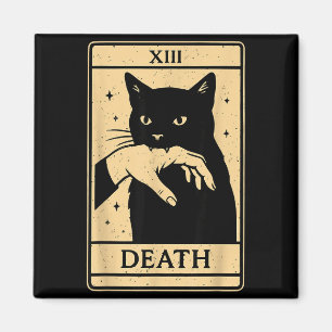 Tarot Card Black Cat Occult Witchy Black Cat Tarot Magnet