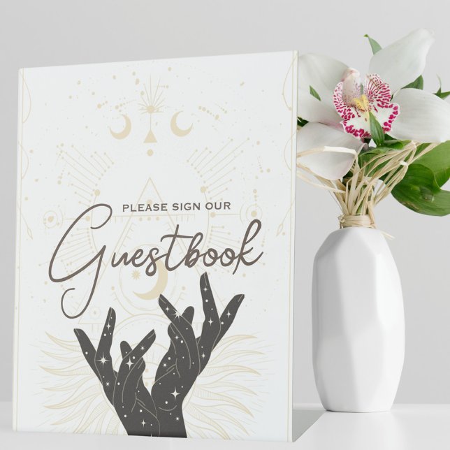 Tarot Card | Bridal Wedding | Neutral Guestbook Pedestal Sign (Creator Uploaded)