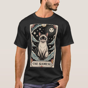 Tarot Card Cat Halloween The Siamese T-Shirt