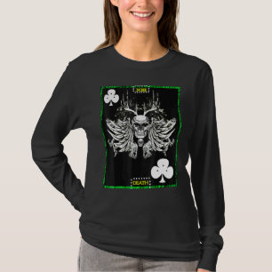 Tarot Card Death Dark Sticker Xiii Creepy Hallowee T-Shirt