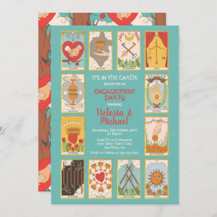 Tarot Card Engagement Party Invitations