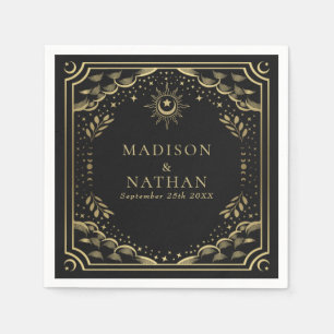 Tarot Card Gothic Wedding  Napkin