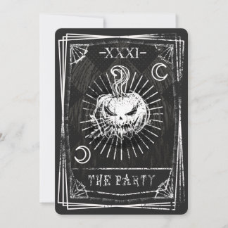 Tarot card Halloween invitation