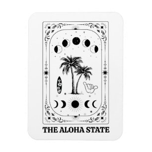 Tarot Card Hawaii Aloha State Celestial Souvenir Magnet
