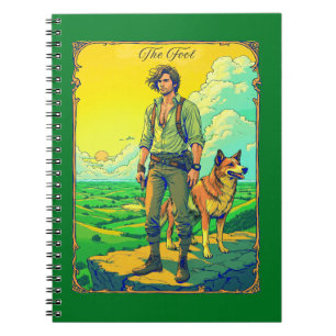 Tarot Card Illustration, The Fool Notebook