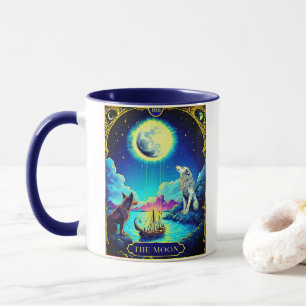 Tarot Card Illustration, The Moon Mug