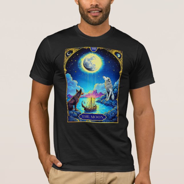 Tarot Card Illustration, The Moon T-Shirt (Front)