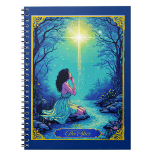 Tarot Card Illustration, The Star Notebook