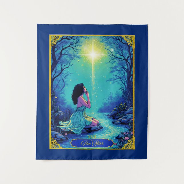 Tarot Card Illustration, The Star Tapestry (Front)