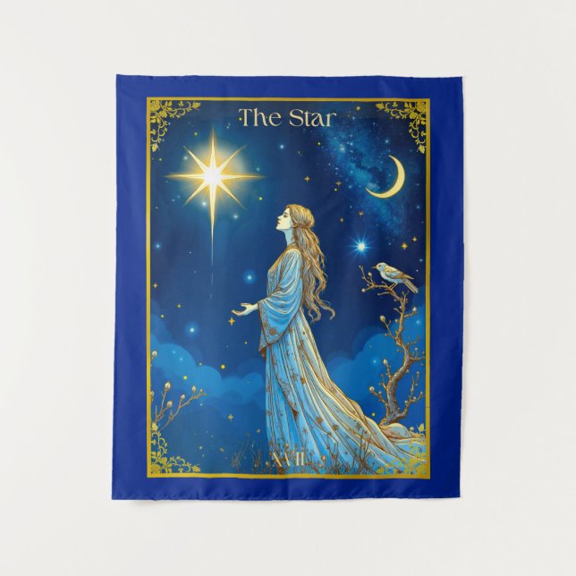 Tarot Card Illustration, The Star Tapestry (Front)