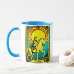 Tarot Card Illustration, The Sun Mug