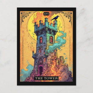 Tarot Card Illustration, The Tower