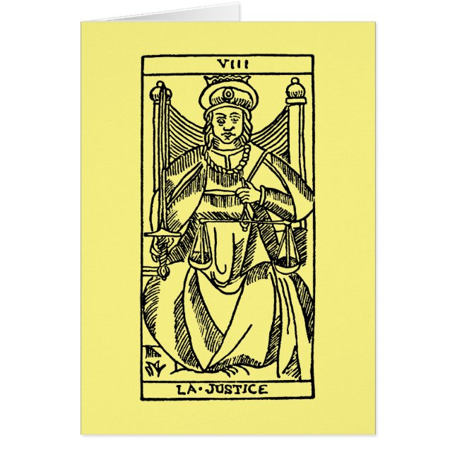 Tarot Card: Justice (Front)