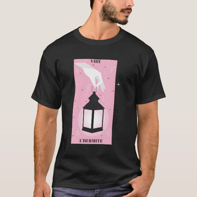 Tarot Card L'Hermit Occult T-Shirt (Front)
