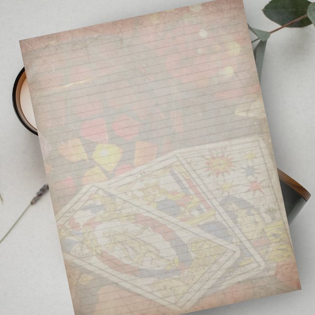 Tarot Card Lightly Lined Stationery Paper Notepad (Creator Uploaded)