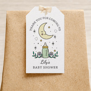 Tarot Card Moon Baby Shower Thank You Favor Gift Tags