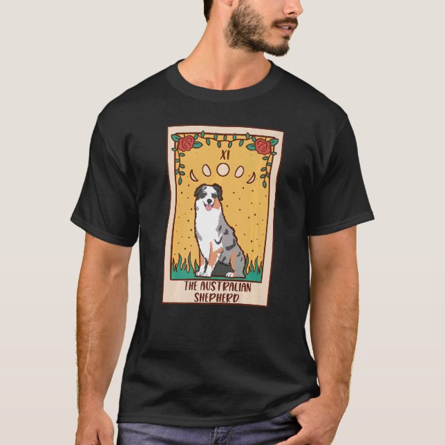 Tarot Card  Occult Magic Occultism Dog Australian  T-Shirt (Front)