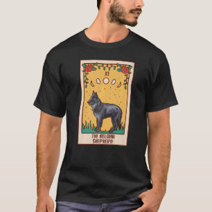 Tarot Card  Occult Magic Occultism Dog Belgian She T-Shirt