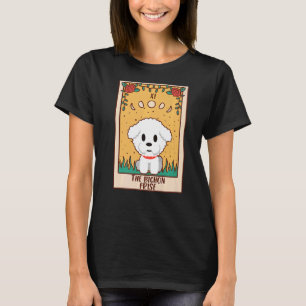 Tarot Card  Occult Magic Occultism Dog Bichon Fris T-Shirt