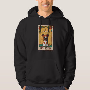 Tarot Card Occult Magic Occultism Dog Boxer Hoodie