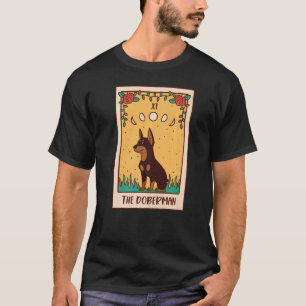 Tarot Card Occult Magic Occultism Dog Doberman T-Shirt