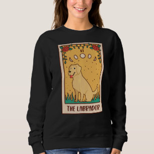 Tarot Card Occult Magic Occultism Dog Labrador Re Sweatshirt