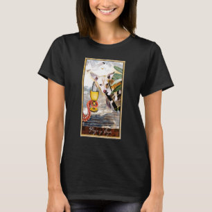 Tarot Card Page Of Cup And Dog Cosmic Graphic Dogs T-Shirt
