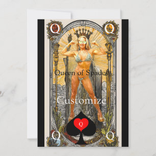 Tarot Card Queen of Spades Thunder_Cove